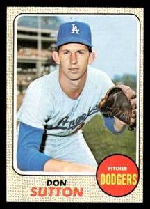 lot 136 image: 1968 Topps Vintage Card Don Sutton #103