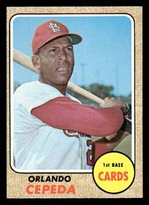 lot 138 image: 1968 Topps Vintage Card Orlando Cepeda #200