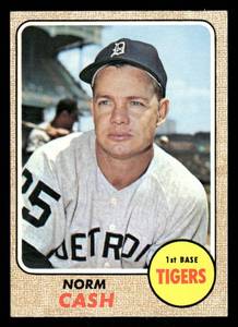 lot 139 image: 1968 Topps Vintage Card Norm Cash #256