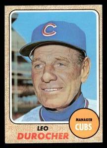 lot 141 image: 1968 Topps Vintage Card Leo Durocher #321