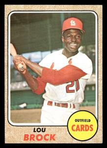 lot 146 image: 1968 Topps Vintage Card Lou Brock #520