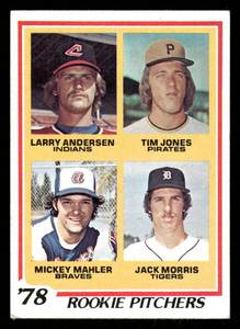 lot 150 image: 1978 Topps Vintage Card Jack Morris Rookie #703
