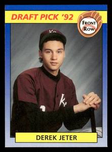 lot 156 image: 1993 Front Row Draft Derek Jeter Rookie Card #55
