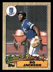 lot 167 image: 1987 Topps Bo Jackson Rookie Card #170