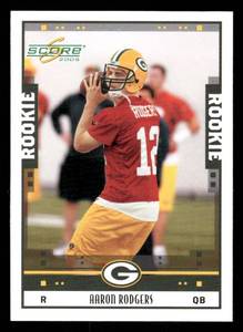 lot 169 image: 2005 Score Aaron Rodgers Rookie Card #352