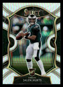 lot 170 image: 2020 Select Silver Prizm Jalen Hurts Rookie Card #50
