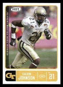 lot 178 image: 2007 Sage Draft Calvin Johnson Rookie Card #61