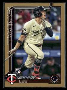 lot 233 image: 2025 Topps Gold Brooks Lee Rookie Card #317 Serial #10652025
