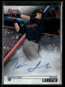 lot 238 image: 2018 Bowmans Best Autograph Trevor Larnach Rookie Card