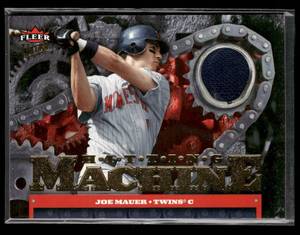 lot 246 image: 2007 Fleer Ultra Hitting Machine Jersey Card Joe Mauer