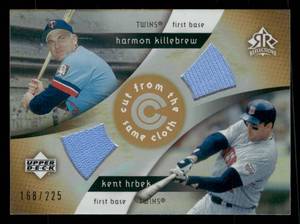 lot 260 image: 2005 Upper Deck Reflections Cut from the Same Cloth Dual Jersey Harmon Killebrew & Kent Hrbek Serial #168275