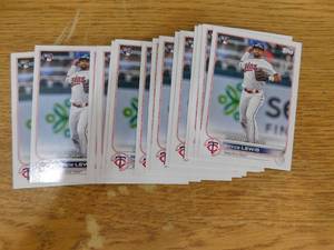 lot 301 image: 2022 Topps Update Royce Lewis Rookie Card #US149 - 25 Card Lot