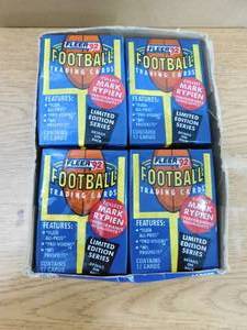 lot 359 image: 1992 Fleer Football Box with 36 Factory Sealed Packs