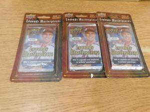 lot 371 image: (3) 2008-09 Upper Deck Legends Masterpieces Factory Sealed Packs