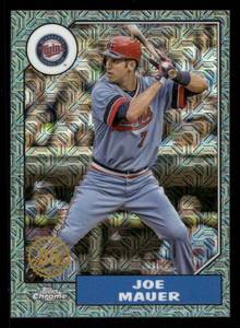 lot 309 image: 2022 Topps Silver Pack Blue Mojo Joe Mauer #26 Serial #79150