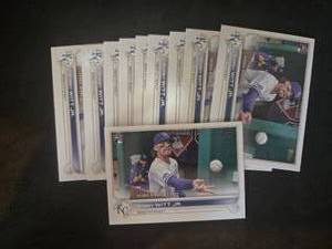 lot 298 image: 2022 Topps Update Bobby Witt Jr. Rookie Card #US187 - 10 Card Lot
