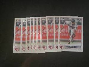 lot 297 image: 2022 Topps Update Royce Lewis Rookie Card #US105 - 10 Card Lot