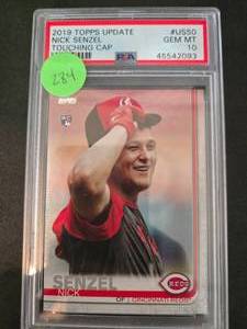lot 284 image: PSA 10 Gem Mint 2019 Topps Update SP Nick Senzel Rookie Card #US50