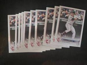 lot 296 image: 2022 Topps Update Steven Kwan Rookie Card #US261 - 10 Card Lot