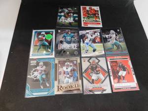 lot 182 image: (10) NFL Superstar Rookie Cards LK