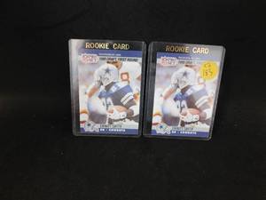 lot 183 image: (2) 1990 Pro Set Emmitt Smith Rookie Cards #685