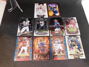 lot 186 image: (10) NFL Superstars Rookie Card Lot LK