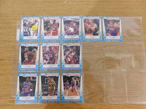 lot 203 image: 1989 Fleer Basketball Stickers All-Stars Complete Set with Michael Jordan