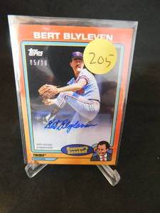 lot 205 image: 2024 Topps Boomers Baseball Autograph Bert Blyleven Serial #510
