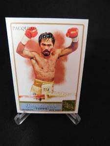 lot 206 image: 2011 Allen & Ginter Manny Pacquiao Rookie Card #262