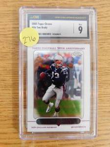 lot 276 image: CSG 9 2005 Topps Chrome Tom Brady #46