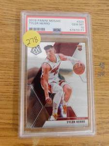 lot 278 image: PSA 10 Gem Mint 2019 Mosaic Tyler Herro Rookie Card #223