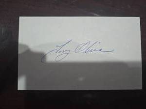 lot 194 image: Tony Oliva Autographed Index Card
