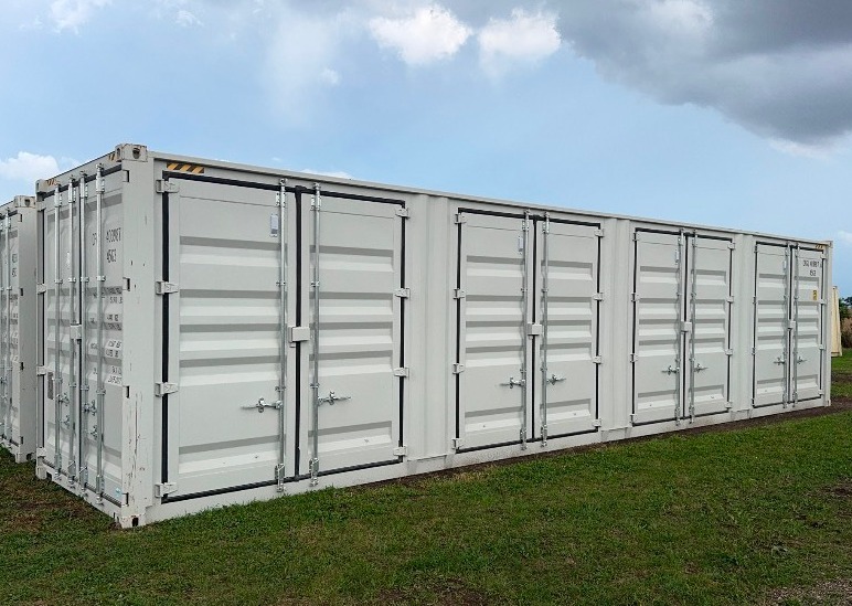 lot 450 image: CFGU4039876  One Trip Shipping Container, 4 Side Doors, 40 High Cube