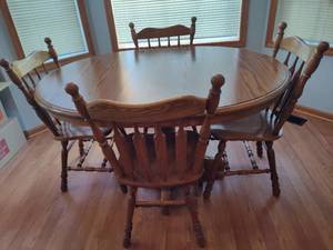 lot 80 image: Kitchen Table with Four Chairs