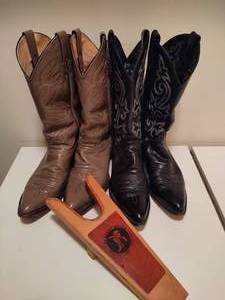 lot 201 image: Two Pair of Justin Cowboy Boots