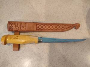 lot 222 image: Vintage Hand Ground Stainless Filet Knife
