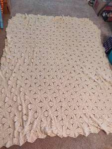 lot 293 image: Crocheted Bedspread