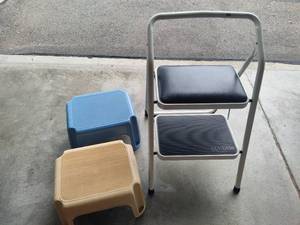 lot 305 image: Folding Step Ladder & Two Small Steps