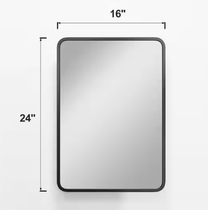 Lirago - Rectangular Recessed Surface Mount Medicine Cabinet Mirror