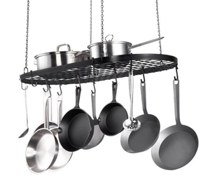 lot 13 image: Vevor - Hanging Pot Rack 36 in Hanging Pot Rack Ceiling Mount