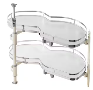 lot 22 image: Vevor - 36 in. Cabinet 2-Tier Swing Tray Soft Close Cloud Blind Organizer