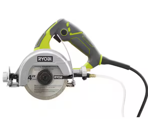 lot 28 image: Ryobi - 12 -Amps 4 in. Blade Corded Wet Tile Saw