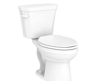 lot 41 image: Viper 2-Piece 1.28 GPF Gravity Fed Elongated Toilet in White with Slow Close Seat ( Just The Bowl)