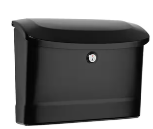 lot 50 image: Architectural Mailboxes - Princeton Black, Medium, Steel, Locking Wall Mount Mailbox