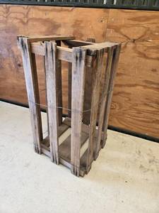 lot 36 image: Wooden Crate for Carboy Glass Water Bottle
