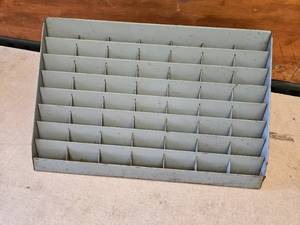 lot 37 image: Metal Sorting Bin with Dividers