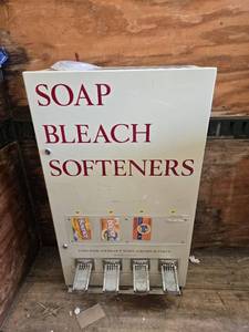 lot 48 image: Soap, Bleach, and Softener Vending Machine with Keys