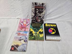 lot 87 image: Books Including Batman and Redmoon Series - Batman Bloodstorm, Batman Knightfall and More
