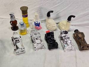 lot 147 image: Avon Collectible Decanters and Bottles including items such as the Avon Wild Country After Shave and the Avon Betsy Ross Figurine Topaze Cologne