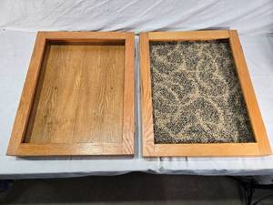 lot 160 image: Pair of Small Wooden Display Cases